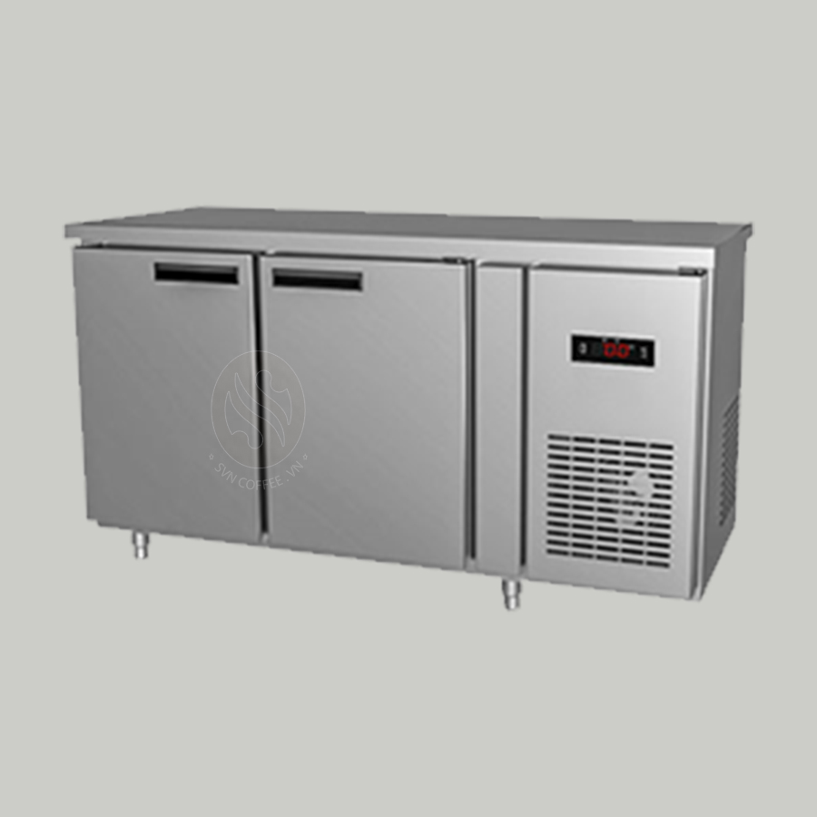 Tủ bàn mát quạt gió 2 cánh mở inox 1200x750x850