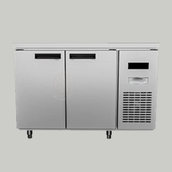 Tủ bàn mát quạt gió 2 cánh mở inox 1500x750x850