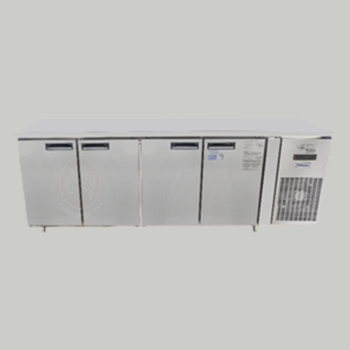 Tủ bàn mát quạt gió 4 cánh mở inox 2250x750x850